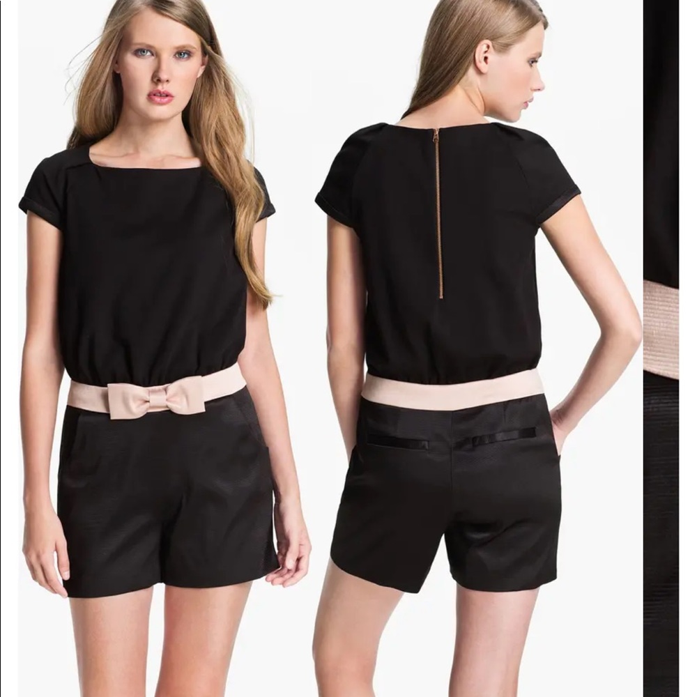 Ted Baker London Bow Romper Shorts Sz 2=6